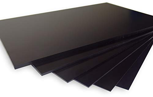 3D Drucker Dauerdruckplatte für Anet 220 x 220mm Anycubic - ABS PLA PETG HIPS Filament (GFK Black)