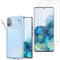 annaPrime Coque et Verre trempé Écran pour Samsung Galaxy S20/ S20 5G 6.2, Coque Silicone Gel UltraSlim et Ajustement Parfait Transparent + 2 Films Verre Trempé Transparent