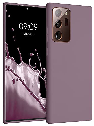kwmobile Hülle kompatibel mit Samsung Galaxy Note 20 Ultra Hülle - weiches TPU Silikon Case - Cover geeignet für kabelloses Laden - Grape