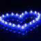 Riaxuebiy 12 Stücke LED Tauchlicht Wasserdichtes rundes Teelicht Batteriebetriebenes Elektronische Flammenloses Kerzenlicht für Vase Halloween Pool Dekoration (Blau)