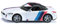 siku 2347, BMW Z4 M40i, 1:50, Metall/Kunststoff, Weiß, Spielzeugauto für Kinder, Abnehmbare Räder, Inkl. Stickerbogen mit Stickern im M-Design