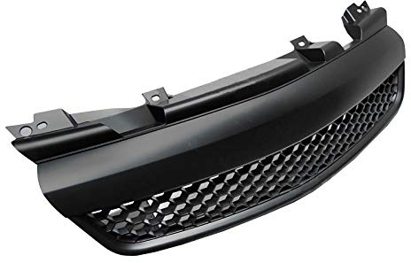 Parrilla frontal compatible con Opel Zafira B 2005 2006 2007 2008 RS-235 Parrilla central deportiva delantera Sport Grill Mate Negro