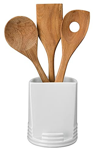 Denby 144044343 James Martin Cook Utensils Pot Utensilienhalter, Porzellan, weiß