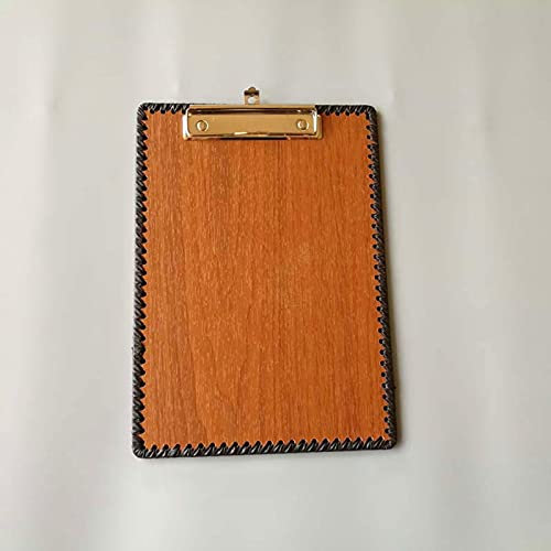 Liudan Planchettes à Pince 5 Packs Simple Presse-papiers avec Pince en métal Données en Bois Dossier Dossier Écriture Plaque de Menu Clip pour l'école, Bureau, Commerce, Restaurant Porte Document