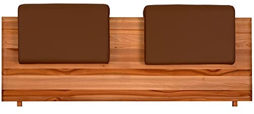 fornera f30 2er Set Steckkissen Polsterkissen für Bettkopfteil Kopfteilpolster Rücklehne Bett Kopfteilkissen Kunstleder. Universell für alle Kopfteile bis 5 cm passend (Latte Macchiato)