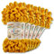 Alize 5 x 100 g Puffy Wolle Chenille Schlaufenwolle Häkeln und Stricken ohne Hilfsmittel Kleidung Accesoire Decken Teppiche (02 | Senf)