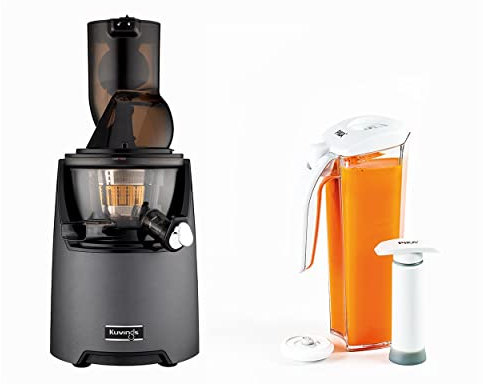 Kuving's - Extracteur de jus vertical EVO820S + kit de conservation de jus sous vide - Anthracite