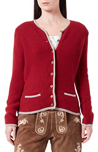 Stockerpoint Caro1 Damen Trachtenstrickjacke, Beere, 38