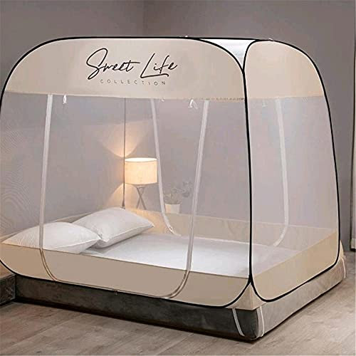 Zanzariera Traspirante Zanzariera Pieghevole Portatile Pop-up, Zanzariera, Zanzariera per Letto, Zanzariera a Maglia Fine per Letto, Zanzariera Portatile per Tenda-B_150*200cm