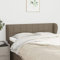 Tidyard Kopfteil mit Ohren Bettkopfteil Bett Kopfteil Kopfenden Betthaupt Kopfteil-Regal Bücherregal-Kopfteil für Bett Bettgestell Bettrahmen Schlafzimmer Taupe 147x23x78/88 cm Stoff