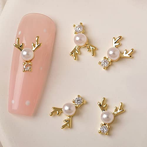 Weihnachten Nagel Charms 3D Nail Art Dekoration Schneeflocke Rentier Weihnachtsbaum Socken Nagel Strass Metall Nagel Studs Supplies