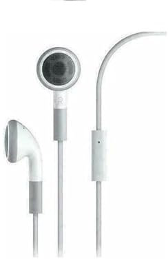 Mr. Gadget's Solutions Auriculares Cascos con Cable Estéreo de 3,5 mm compatibles con iPod Touch Nano iPhone 3GS 4 5 6 MP3 MP4 DS PSP – Blanco