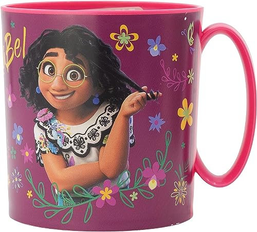 Golddunes Kids 2023 Character Licence Mug 350ML Drinking Re-Usable Plastic Cup Microwave Safe (Encanto)