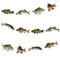 AK Giftshop Wimpelkette mit Fischen, Party-Dekoration, 12 Stück/2,5 m Band