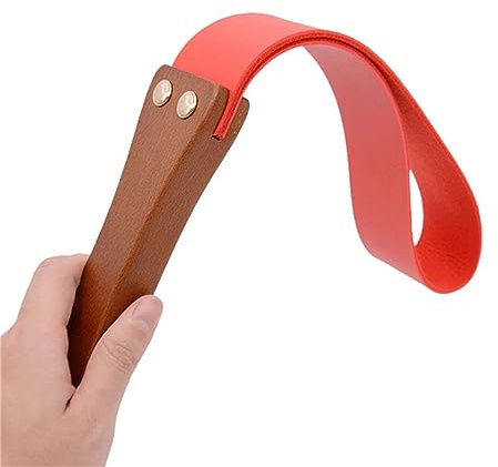 Peitsche für Sex - Fetish Erotik Bondage SM Paddel Gerte - Sexspielzeug für PaareLustvolle Liebesspiele (Rot)