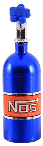 Frefgikty Bouteille d'azote NOS simulée en métal pour voiture 1/10 RC Crawler TRX4 D90 D110 Scx10 90046, bleu