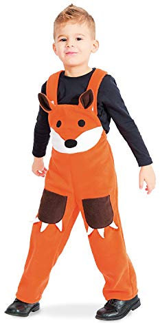 Krause & Sohn Fuchs Kostüm Freddy Latzhose Spielhose für Kinder Gr. 98-116 orange Tier Fasching Karneval Geburtstag (98)
