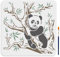 MAYJOYDIY Pochoir de Panda Pochoir pour Peinture Giant Panda Bamboo avec pinceau 30×30cm Modèle de dessin Animaux mignons pour L'Artisanat Sur Fenêtre Mur en Bois Tissu Décoration