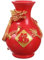 HOUSN Reichtum Vase Chinesische Drachen Vase Feng Shui Blumenvase 2024 Chinesisches Neujahr Wohlstand Figur Glück Dekoration,2
