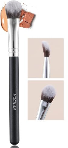 MOGILAN Pinceau anti-cernes sous les yeux - Poils synthétiques doux - Pour crème liquide, poudre, anti-cernes, fard à paupières, estompe, imperfections et cernes - 273