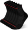SUTIYO Crew Socken Herren Damen 3 Paar, Anti-Blasen Laufen Socken, Frotteesohle Kompressionsstrümpfe, Atmungsaktive Sportsocken, Baumwolle Wandersocken