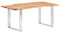 CKioict Bartisch küche Tisch Wohnzimmer Couchtisch Esstisch mit Baumkanten Akazie Masivholz 200 cm 3,8 cmfür Esszimmer, Küche