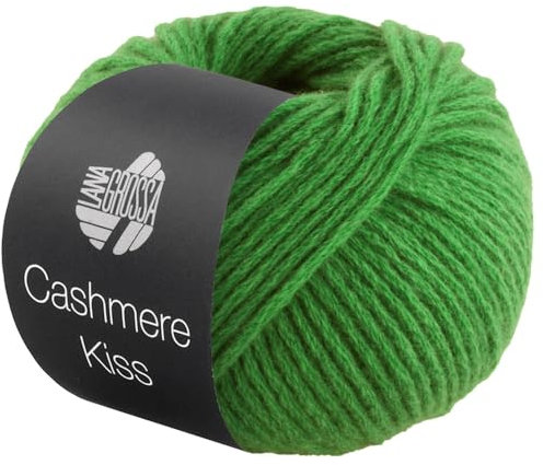 LANA GROSSA Cashmere Kiss | Edle Merino-Kaschmir-Mischung | Handstrickgarn aus 70% Schurwolle (Merino superfein) & 30% Kaschmir | 25g Wolle zum Stricken & Häkeln | 70m Garn FB 115
