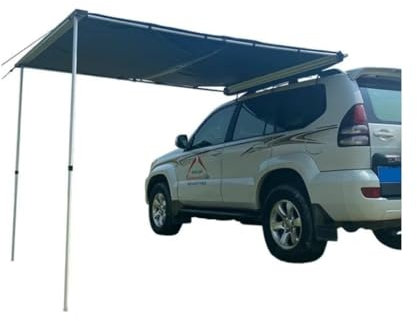 DONGXIAO Roof rack awning Awning car Car awning Waterproof 2000+ Hard shell automatic side tent Black semi-automatic car side tent Outdoor camping Wilderness fishing