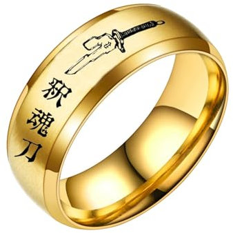 kakazoomm eu Jujutsu Cartoon Anime Ring Unisex Ring Anime Personalisierter Ring Couple Lovers Ring Mode Cosplay Schmuck Anime Fan Game Fan Special Ring