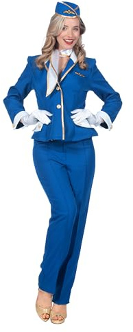 Wilbers&Wilbers 320467 - Kostüm Stewardess für Damen, Uniform, Flugbegleiterin, für Karneval