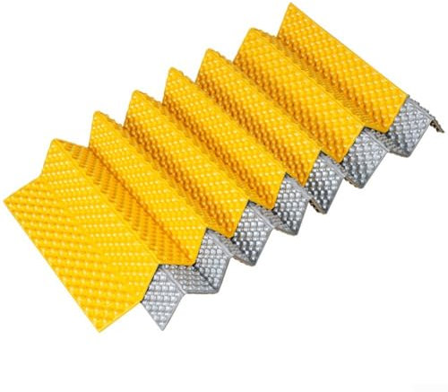 ZAMETTER Estera plegable al aire libre del nido del huevo Película de aluminio engrosada Camping a prueba de humedad Estera de la tienda de la ranura de la siesta (