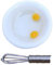 JOINPAYA Mini Egg Beater Set Whisk Perfect for Mini Kitchen Egg Tray and Holder Boys and Girls Toy
