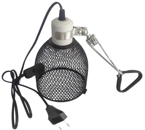 Folpus Restile Riscaldamento del riscaldamento Guardia del paralume Mesh Mesh Cage 5.5 pollici 160w Protezione Anti Scacca per pulcini per uccelli di