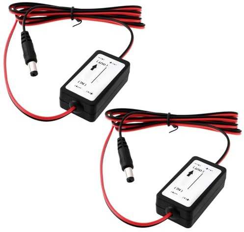 eMagTech 2pcs 12V Reversing Camera Filters with Plug Camera Rectifiers Power Relay Capacitor Filter Compatible with BMW Compatible with Opel