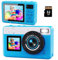 Cámara Digital, MaxMango Cámara Subacuática 10FT Cámara Digital a Prueba de Agua Zoom Digital 18X con Tarjeta de 32GB, Cámara de Fotos para niños Adolescentes Principiantes Adulto, Blue