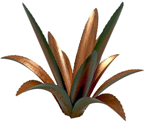Planta Agave Artificial Realista Verde UV Resistente a los Rayos UV Agave Planta Interior al Aire Libre decoración de Metal de bajo Mantenimiento para Dormitorio, Sala de Estar, jardín, Patio Trasero