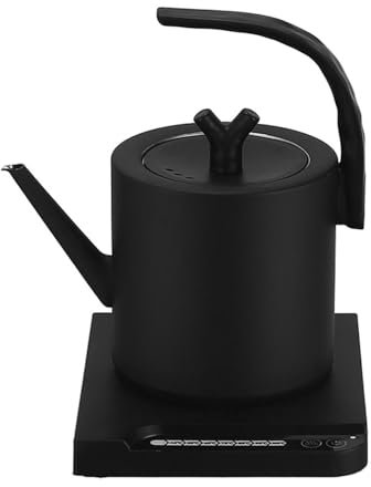 Bouilloire électrique En Acier Inoxydable, Bouilloire électrique à Col De Cygne 1L ThéIère 1000W Avec Contrôle De Température Protection Contre Les Hautes Températures Et Arrêt Automatique