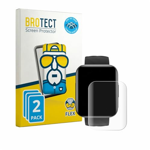 BROTECT 2 Stück Full-Cover Schutzfolie für Dakofied D1B Full-Screen Displayschutz-Folie [3D Curved, Anti-Fingerprint, Kristall-Klar]