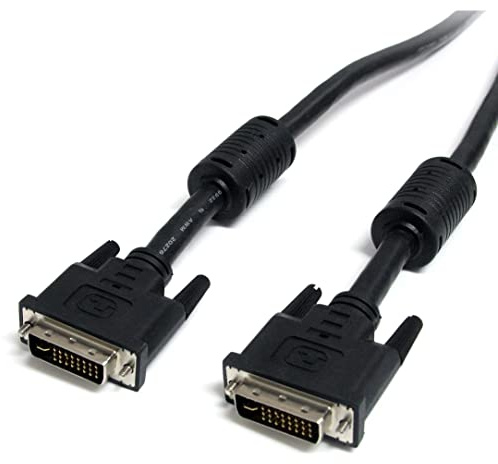 StarTech.com Dual Link DVI-I Cable - 20 ft - Digital and Analog - Male to Male Cable - Computer Monitor Cable - DVI Cord - DVI to DVI Cable (DVIIDMM20)