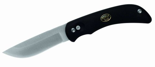 Eka Messer EKA Jagdmesser, Modell SwingBlade, AUS Sandvilk 12C27, Kraton-Heft, Kunststoff-Scheide 240311