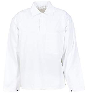 Planam 5370044 Food Herren Schlupfhemd, Reinweiß, Größe S