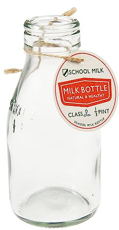 Dotcomgiftshop Retro 200ml Transparent Decorative Vase Bottle