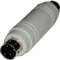 BeMatik - Adaptador de Conector PS2 miniDIN 6-Pin Macho a Macho