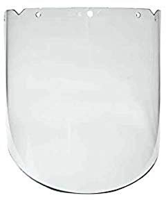 MSA 10115853 V-Gard Faceshield, Capacity, Volume, Polycarbonate, 10.375 x 17, Clear