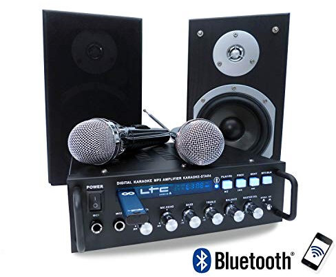 LTC Ensemble karaoké STAR4 ampli 2x75W +2 HP + 2 micros