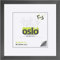 OSLO MasterLine Bilderrahmen 30 x 30 quadratisch stahl (dunkel silber) Aluminium gebürstet 3 cm Alu Echt-Glas
