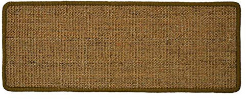 Floordirekt Sisal Stufenmatte MA natur-braun, rutschsicher, schallabsorbierend, wohnlichen Farben, variabel verwendbar, tierfreundlich, 25 x 65 cm, Braun, Rechteckig, Runner, Stufenmatte