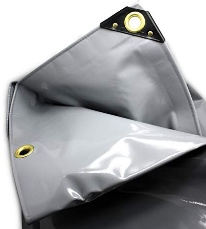 6,50€/m² PVC LKW Plane Abdeckplane 4 x 6 m 650g/m² grau