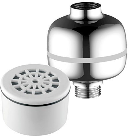 AquaCare by HotelSpa® 1138 Advanced - Filtro de ducha universal de alta intensidad supercompacto con cartucho de filtro de ducha reemplazable de 3 etapas