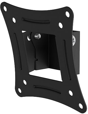 AVF TV & Monitor Mount - Flat & Tilt Wall Bracket - Suitable For Up to 32 Screens & 15kg - Perfect for Small TVs or Gaming PC Monitors - Black - AL110